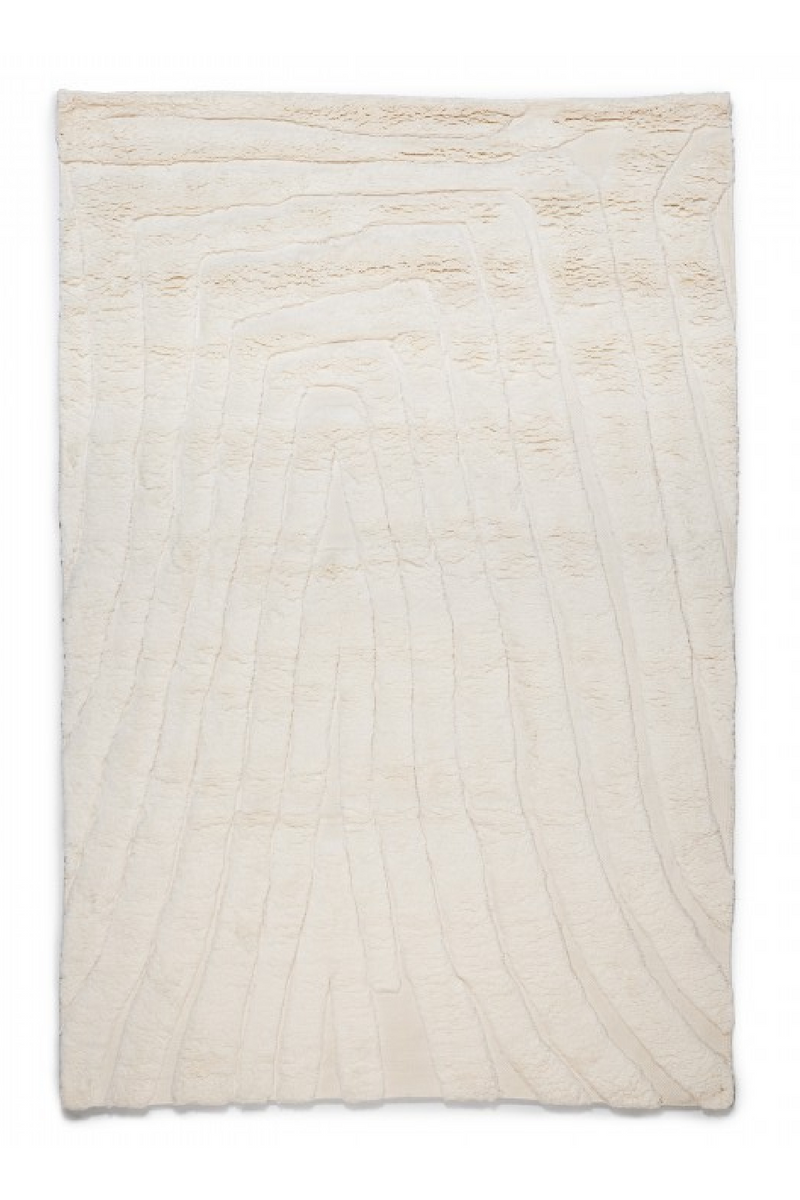 White Wool Area Rug | Dareels Maina | Woodfurniture.com