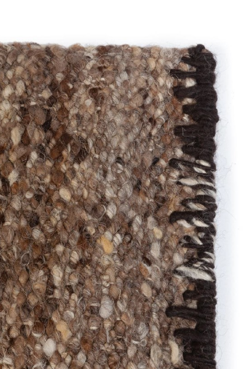 Brown Wool Area Rug | Dareels Ujan | Woodfurniture.com