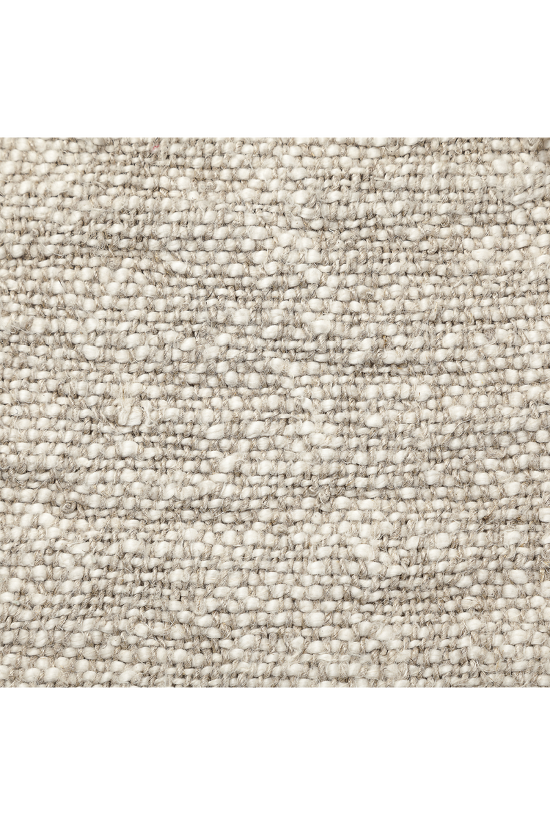 Boucle Fringed Natural Linen Plaid | Dareels Wrinkles HHS | Woodfurniture.com