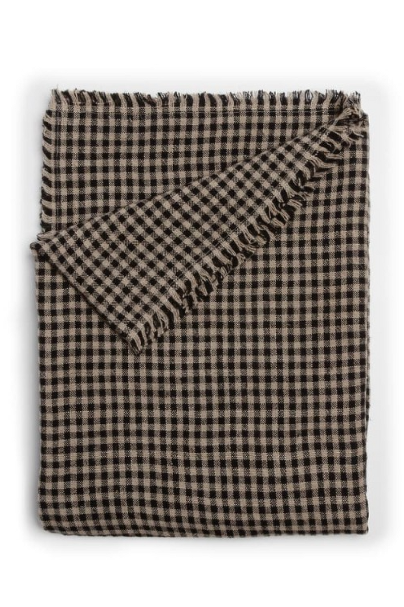 Chequered Linen Plaid | Dareels Moga | Woodfurniture.com