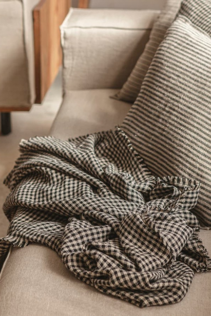 Chequered Linen Plaid | Dareels Moga | Woodfurniture.com