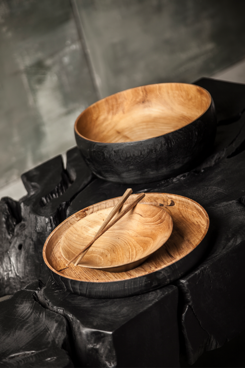 Black Teak Round Bowl | Dareels Niton  | Oroatrade.com