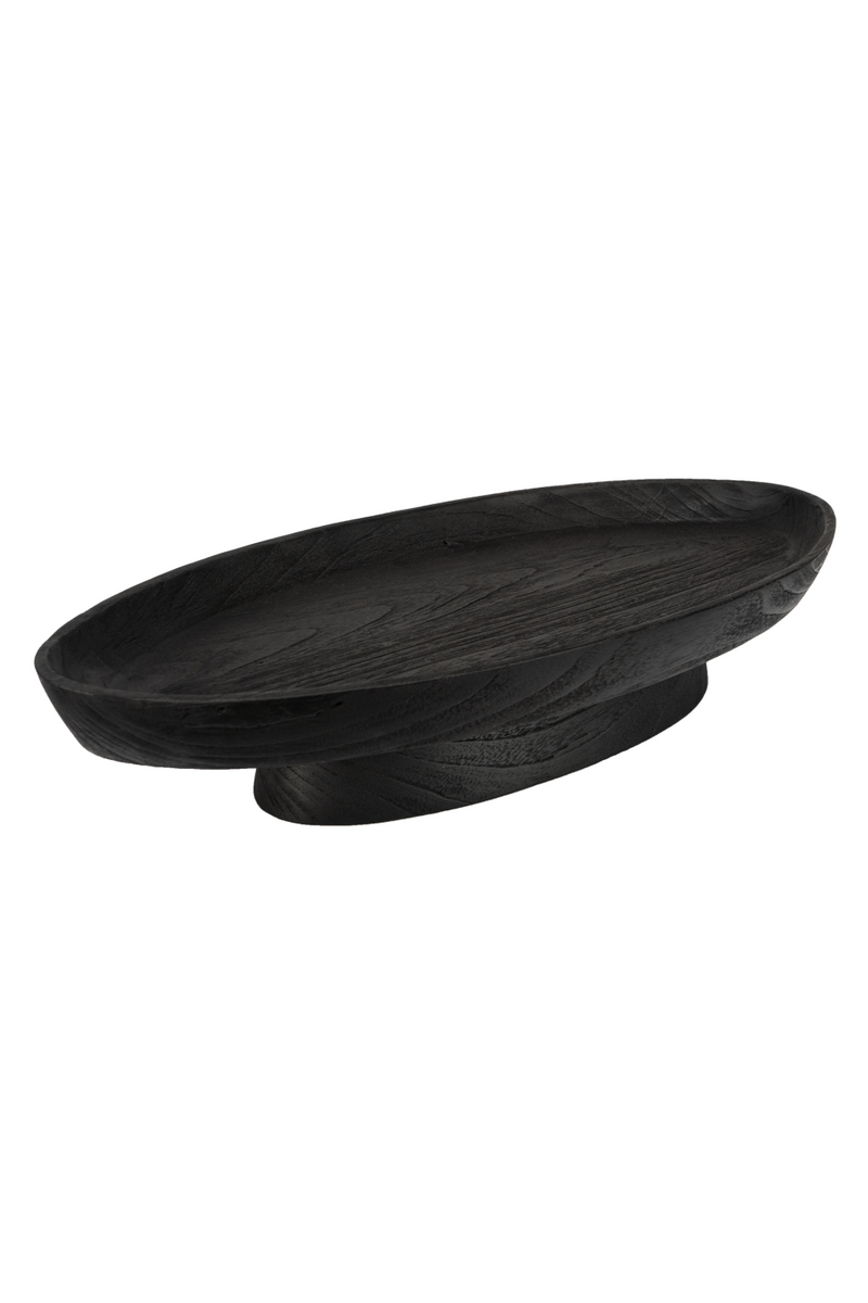 Black Teak Tray Fruit Bowl | Dareels Buah | Woodfurniture.com