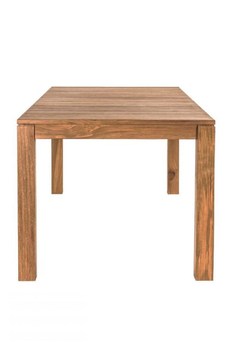 Solid Teak Rectangular Outdoor Table | Dareels Genesis | Woodfurniture.com