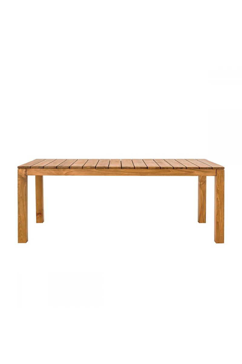 Solid Teak Rectangular Outdoor Table | Dareels Genesis | Woodfurniture.com