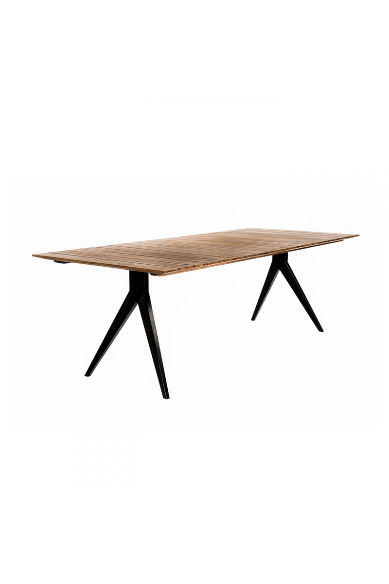 Slatted Wood Outdoor Table | Dareels Majesti | Woodfurniture.com