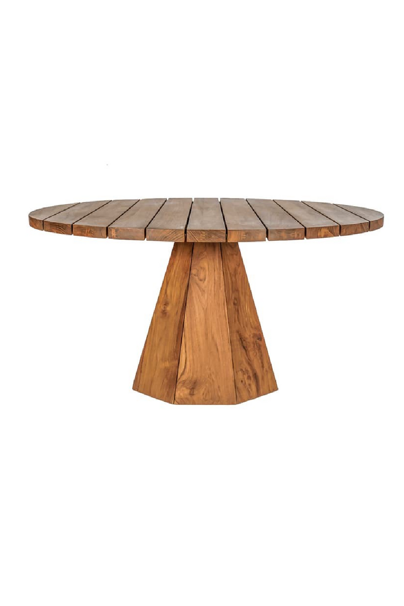 Round Teak Outdoor Coffee Table | Dareels Jati | Woodfurniture.com