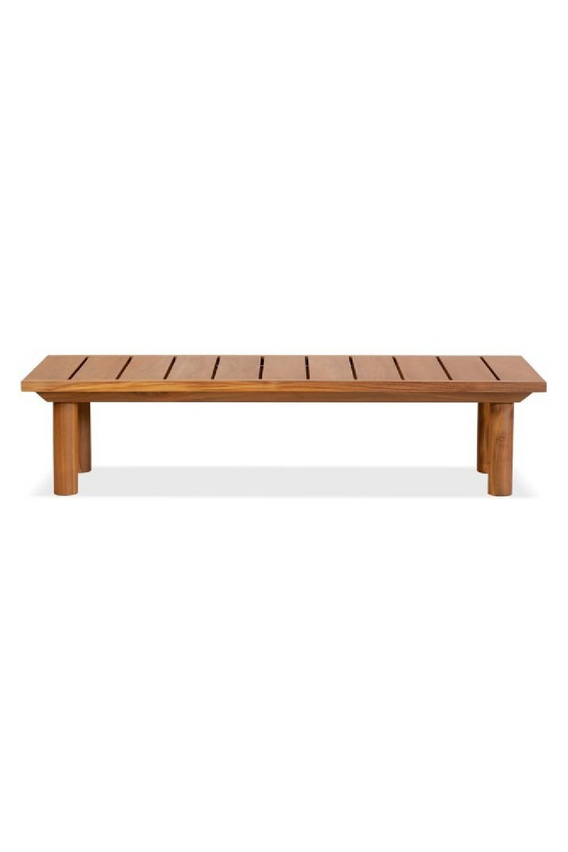 Slatted Teak Outdoor Coffee Table | Dareels Toprak | Woodfurniture.com