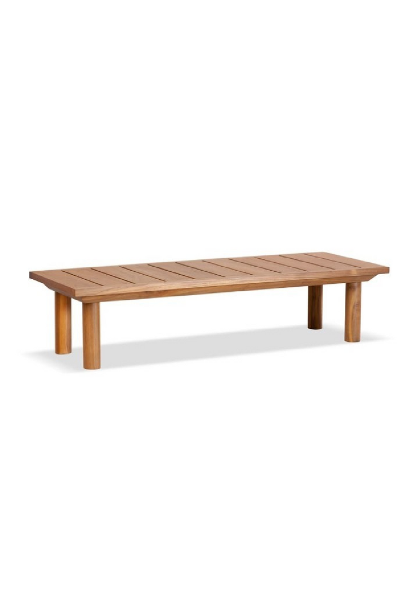 Slatted Teak Outdoor Coffee Table | Dareels Toprak | Woodfurniture.com