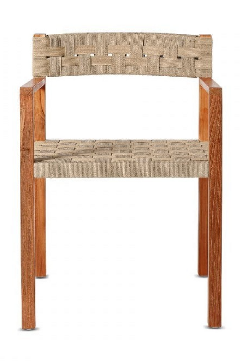 Braided Cord Rustic Outdoor Chair | Dareels Cora | Woodfurniture.com