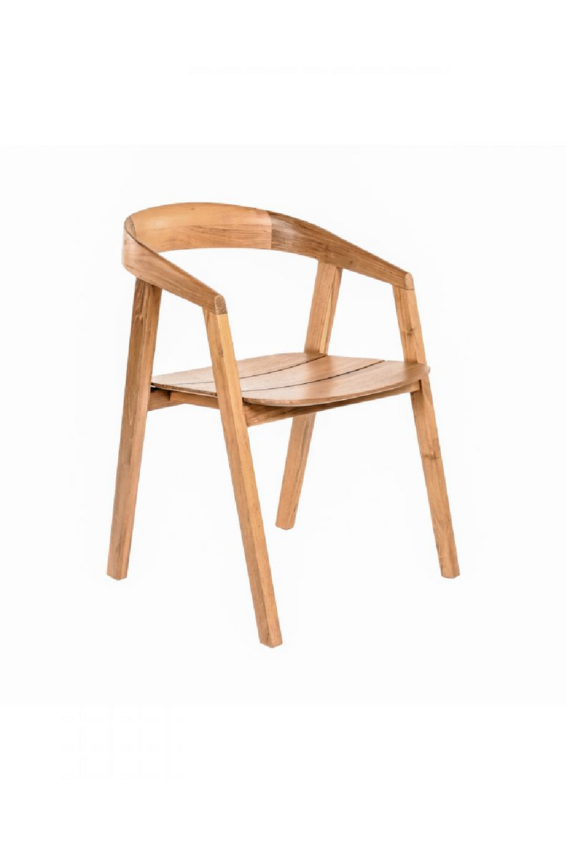 Curved Teak Outdoor Chair | Dareels Arc │ Woodfurniture.com