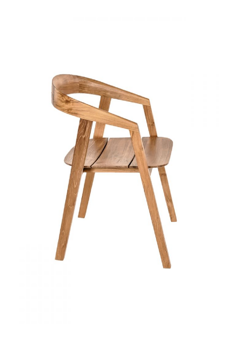 Curved Teak Outdoor Chair | Dareels Arc │ Woodfurniture.com