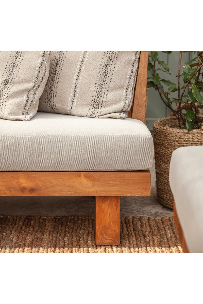 Cushioned Teak Outdoor Armchair | Dareels Strauss | Woodfurniture.com