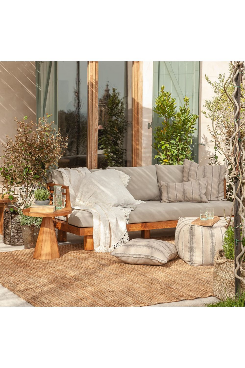 Cushioned Teak Outdoor Sofa | Dareels Strauss | Woodfurniture.com