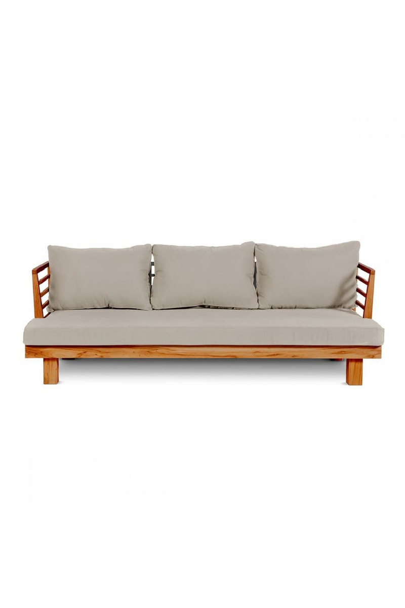 Cushioned Teak Outdoor Sofa | Dareels Strauss | Woodfurniture.com