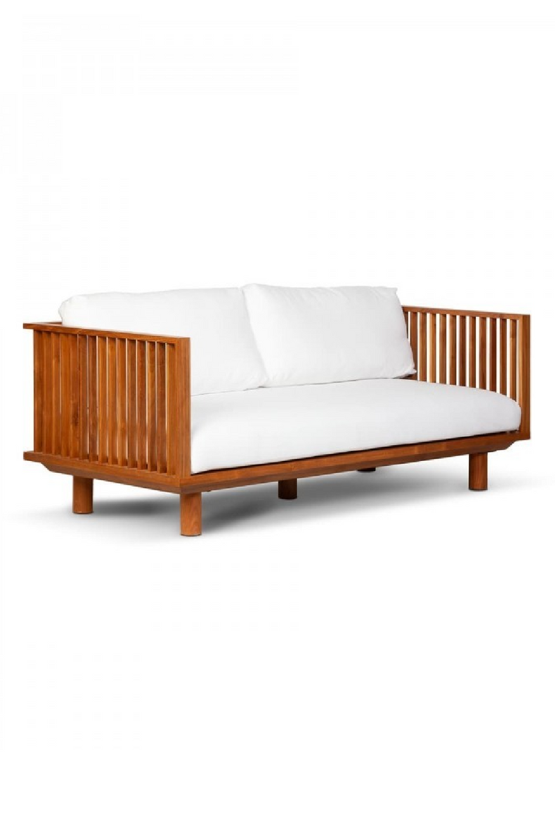 White Cushioned Outdoor Sofa | Dareels Toprak | Woodfurniture.com