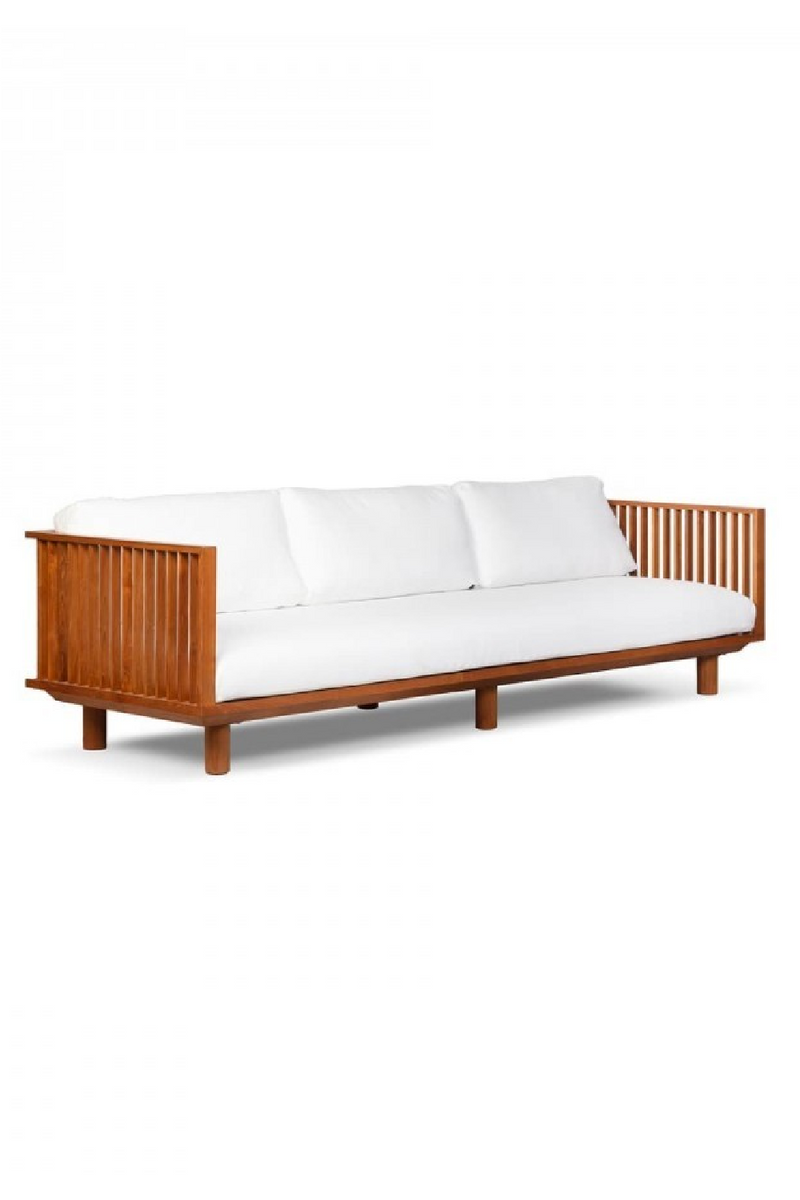 White Cushioned Outdoor Sofa | Dareels Toprak | Woodfurniture.com