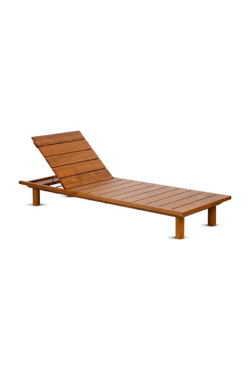 Slatted Teak Sunbed | Dareels Toprak | Woodfurniture.com