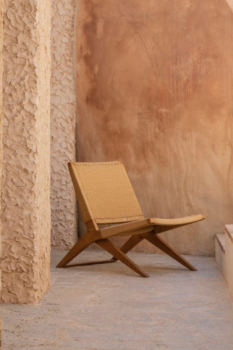 Weave Cord Outdoor Lounge Chair | Dareels Lawit | Woodfurniture.com