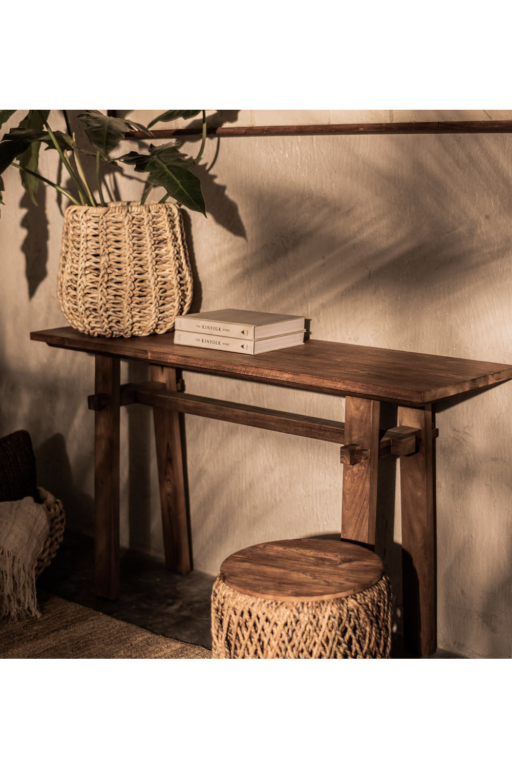 Rectangular Teak Wood Side Table | dBodhi Artisan | Woodfurniture.com