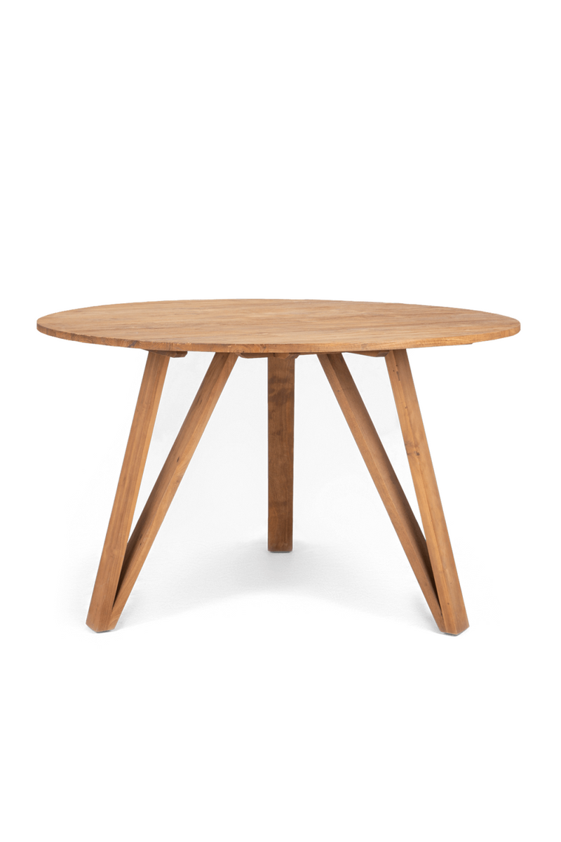 Round Teak Wood Dining Table | dBodhi Artisan | Woodfurniture.com