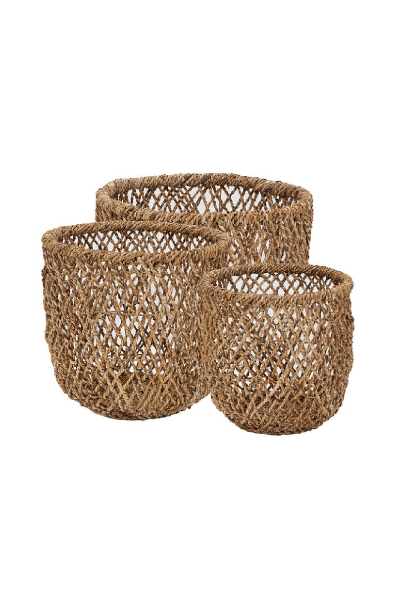 Woven Seagrass Hamper Basket Set (3) | dBodhi Knut | Woodfurniture.com