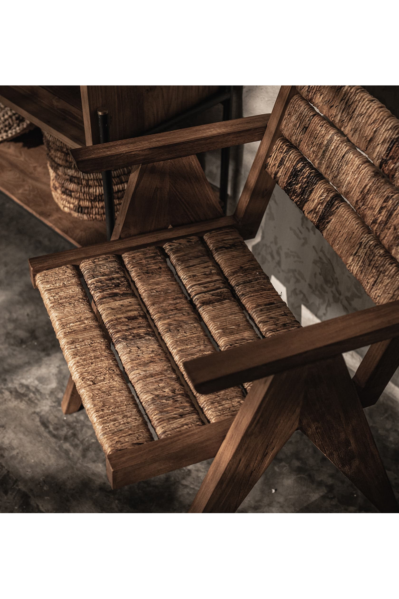 Wood Framed Abaca Dining Armchair | dBodhi Brawny | Woodfurniture.com