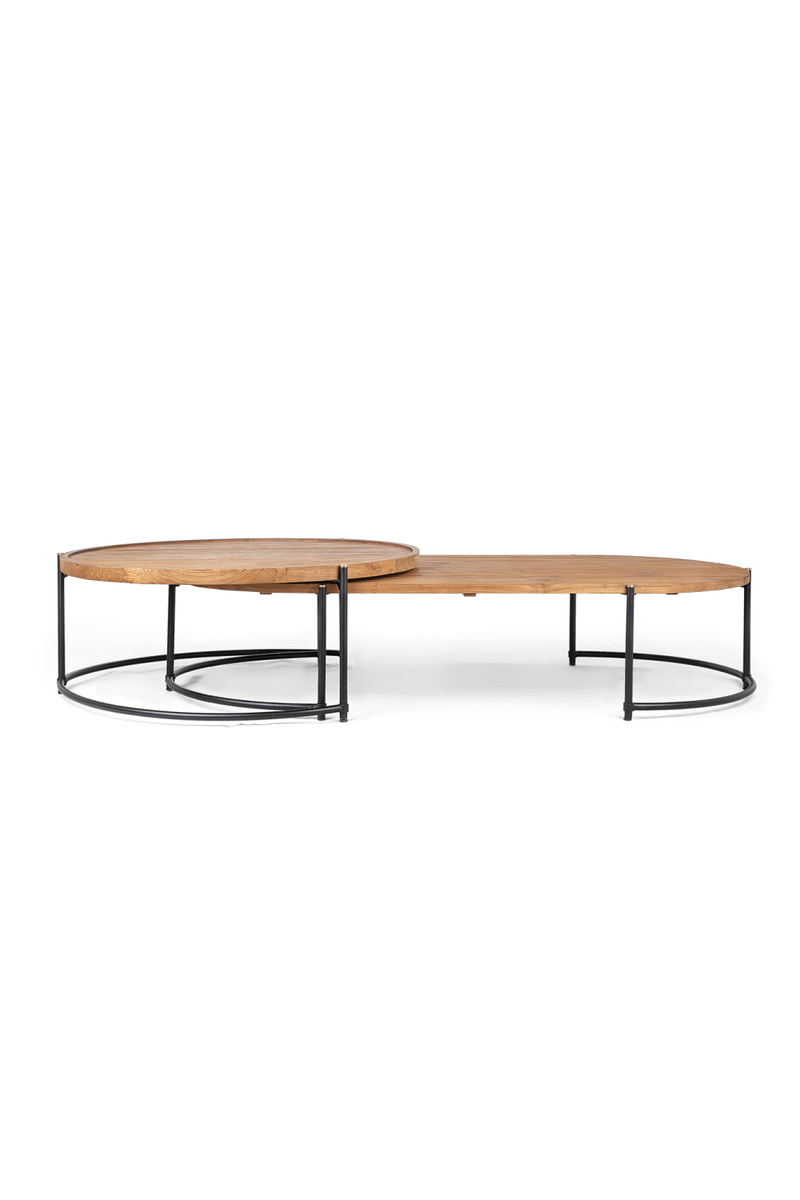 Metal Framed Wooden Nesting Coffee Tables (2) | dBodhi Coco | Woodfurniture.com