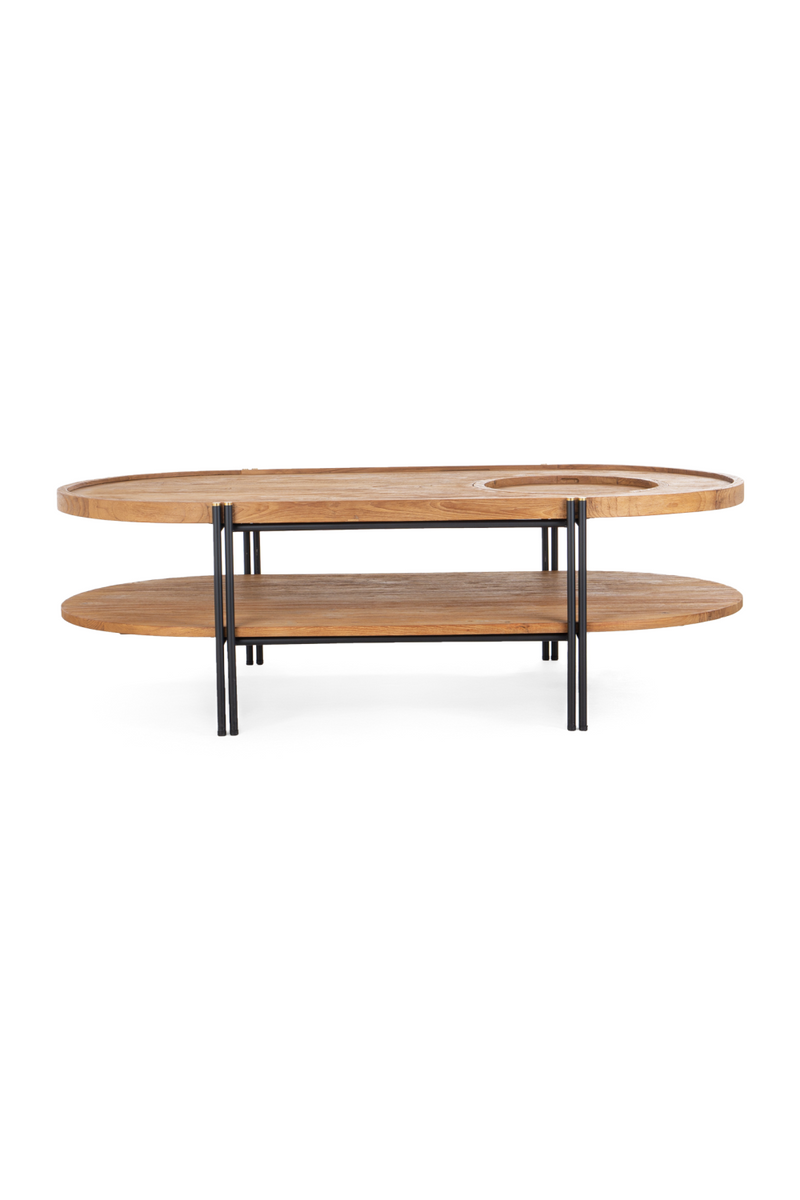 Oval Wooden Double Top Coffee Table | dBodhi Coco | Woodfurniture.com