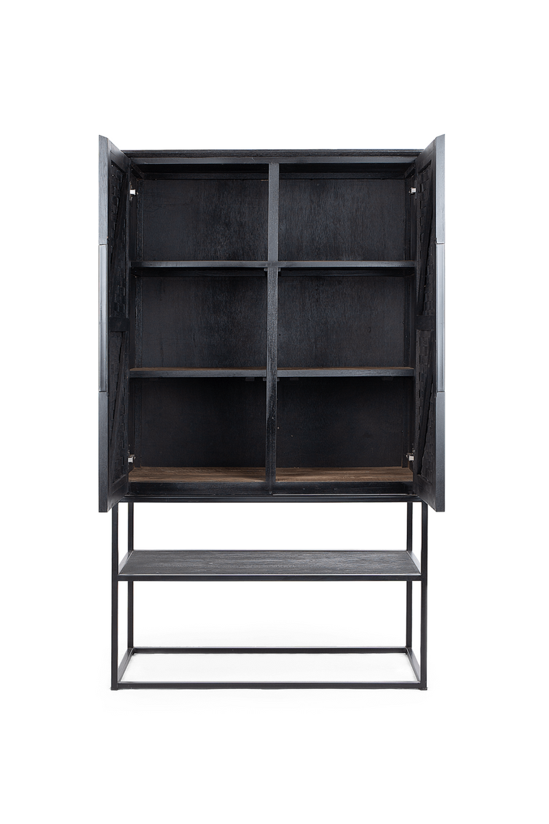 Charcoal Wooden Industrial Cabinet | dBodhi Karma | woodfurniture.com