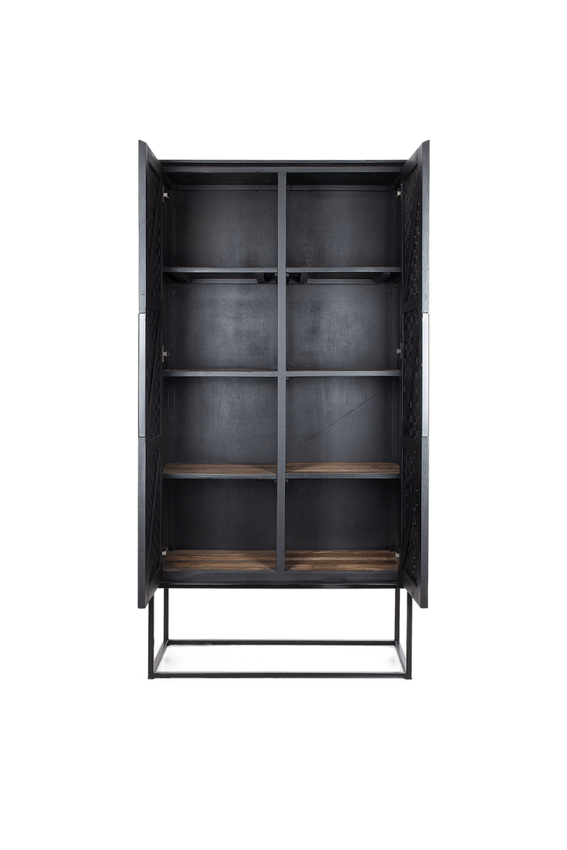 Charcoal Wooden 2-Door Cabinet | dBodhi Karma | woodfurniture.com