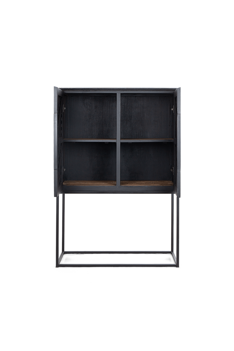 Charcoal Teak Wooden Cabinet | dBodhi Karma | woodfurniture.com