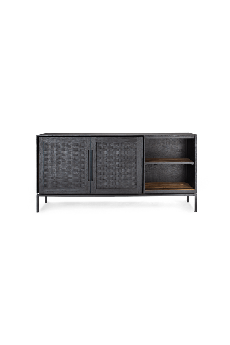 Handwoven Rattan Low Dresser With Shelves | dBodhi Karma | woodfurniture.com