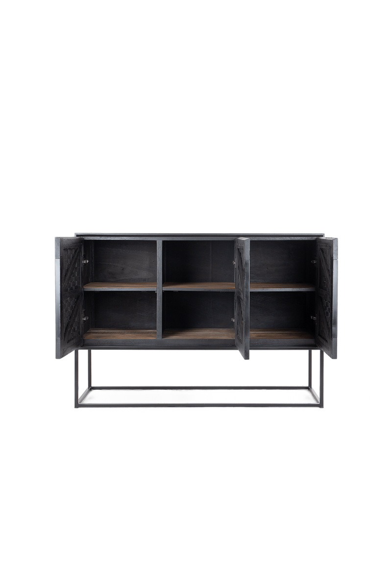 Black Wooden Industrial High Dresser | dBodhi Karma | woodfurniture.com