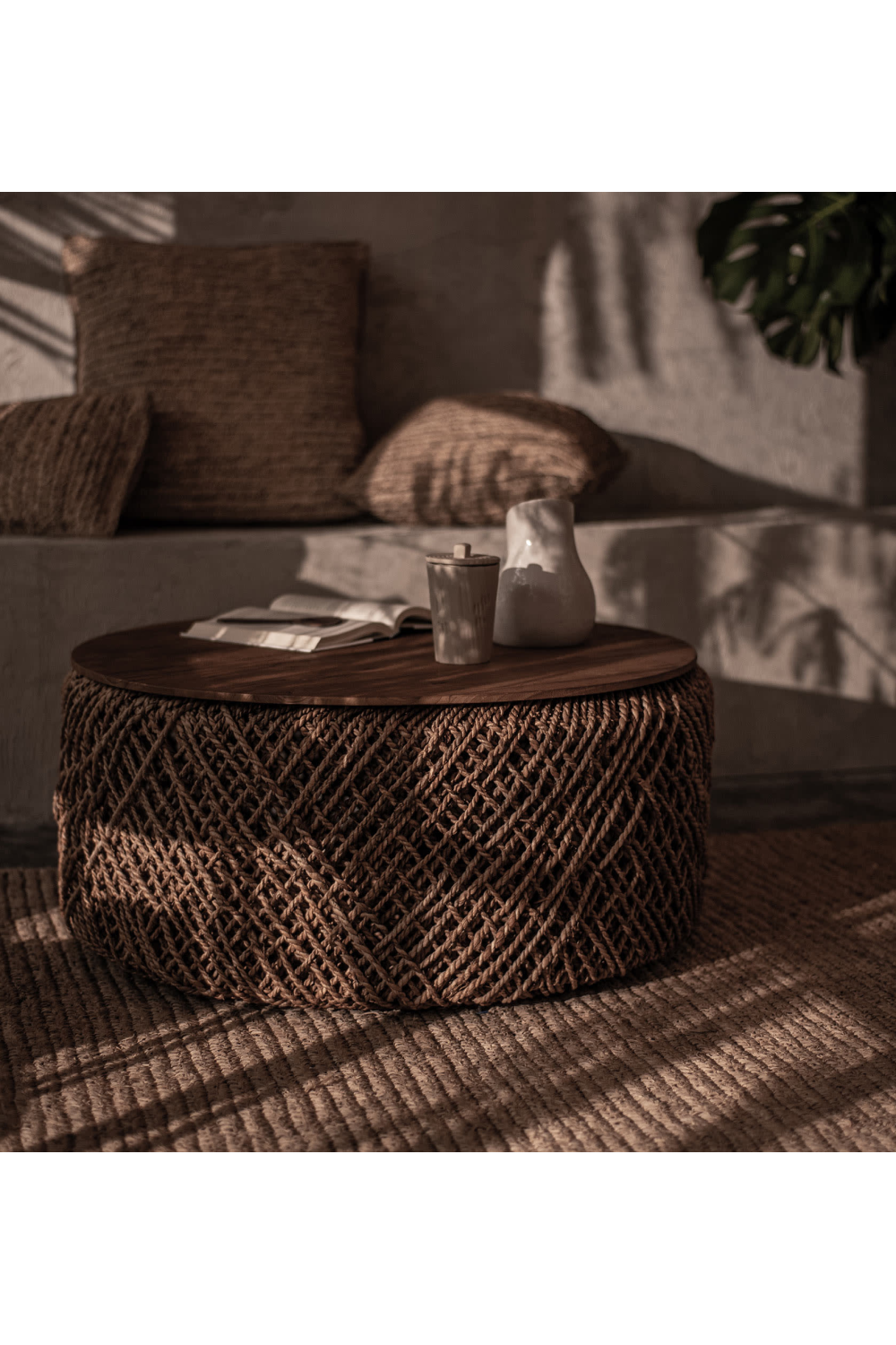 Round Abaca Coffee Table | dBodhi Knut | Woodfurniture.com