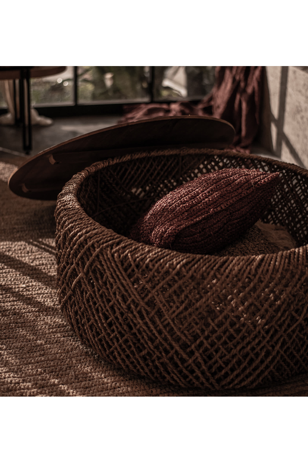 Round Abaca Coffee Table | dBodhi Knut | Woodfurniture.com