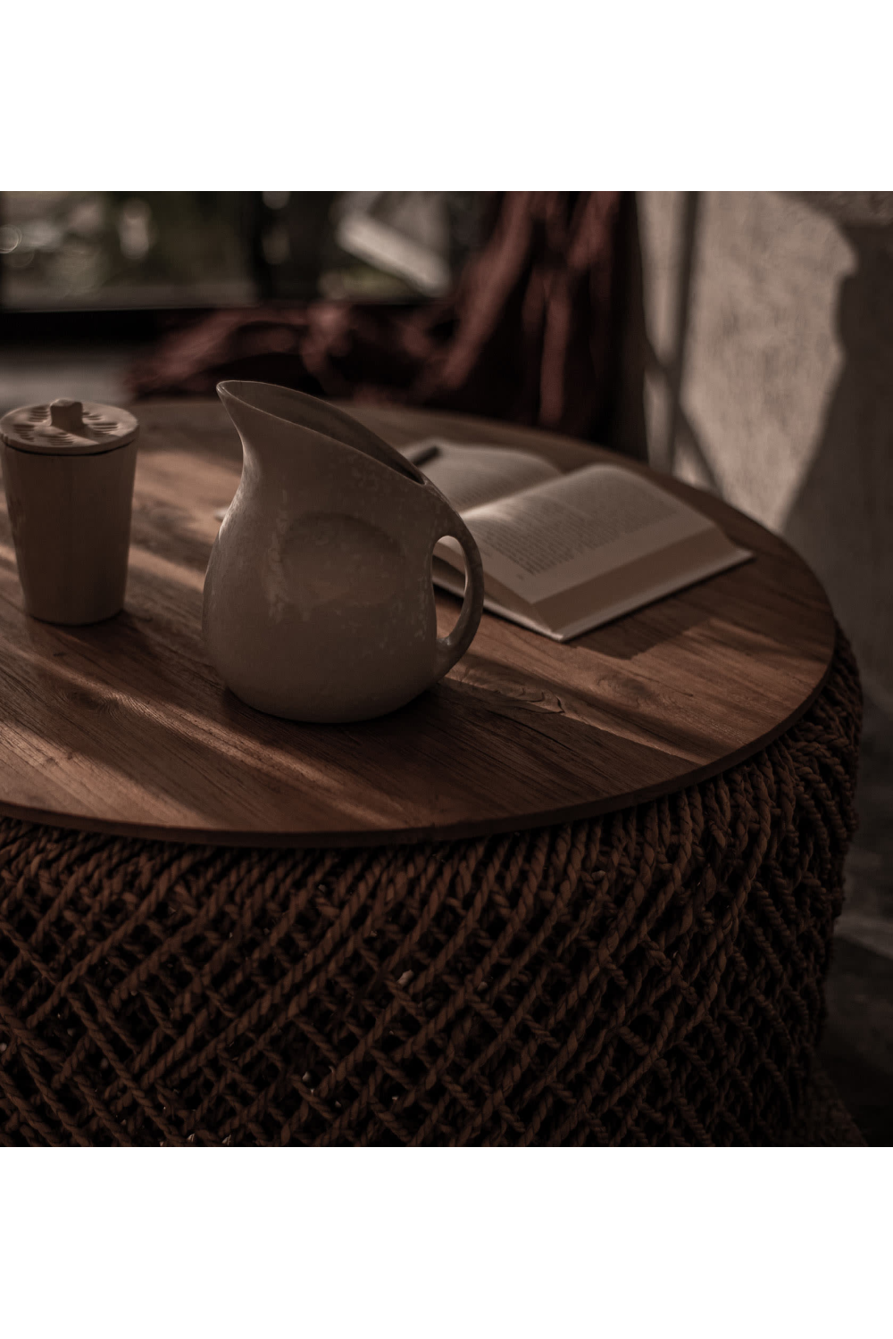 Round Abaca Coffee Table | dBodhi Knut | Woodfurniture.com