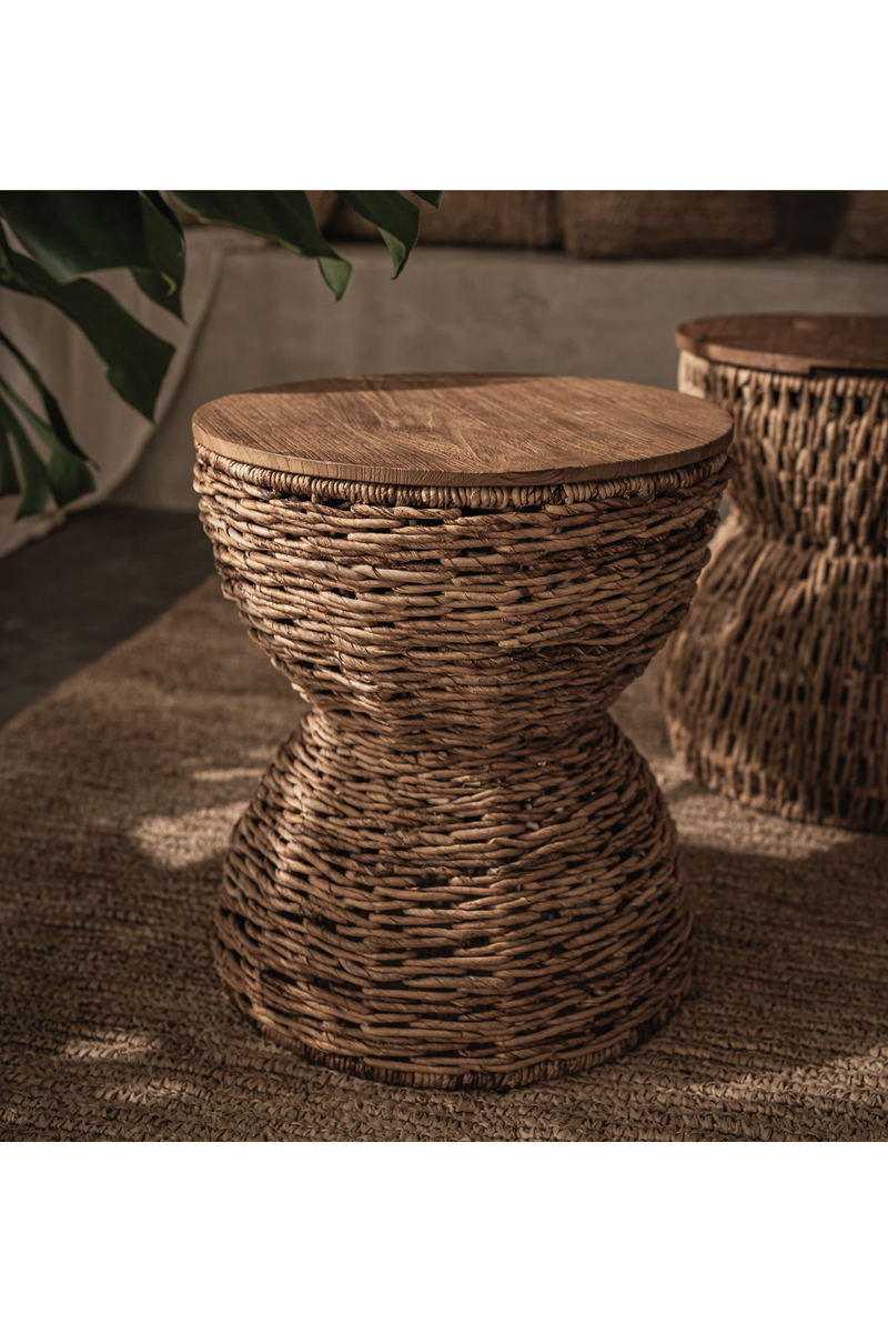 Hourglass Weaved Stool | dBodhi Rebana Alto | Woodfurniture.com