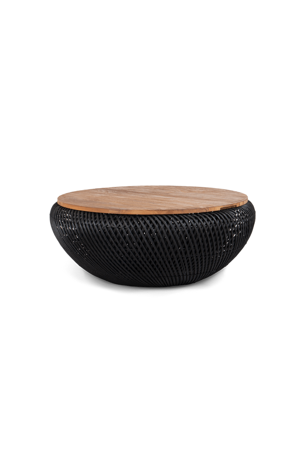 Black Rattan Storage Coffee Table | dBodhi Wave | Woodfurniture.com