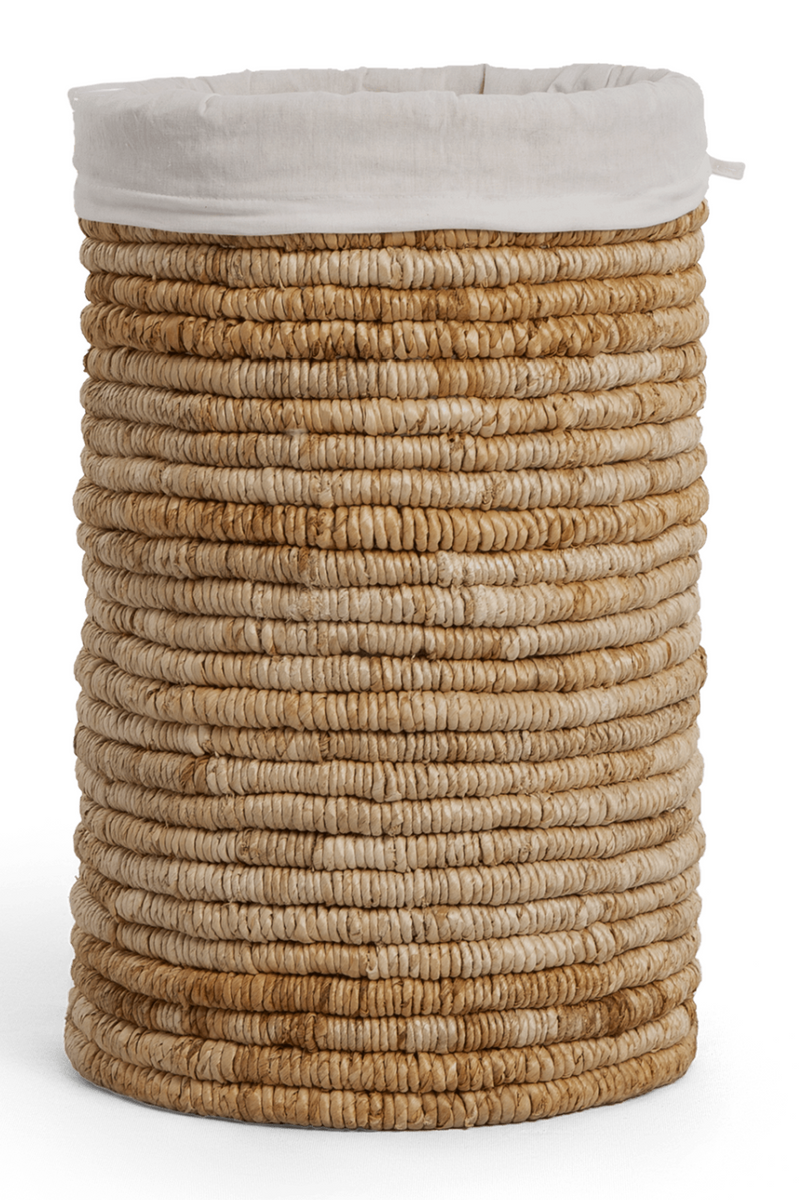 Round Woven Abaca Laundry Basket | dBodhi Caterpillar Ambang | Woodfurniture.com