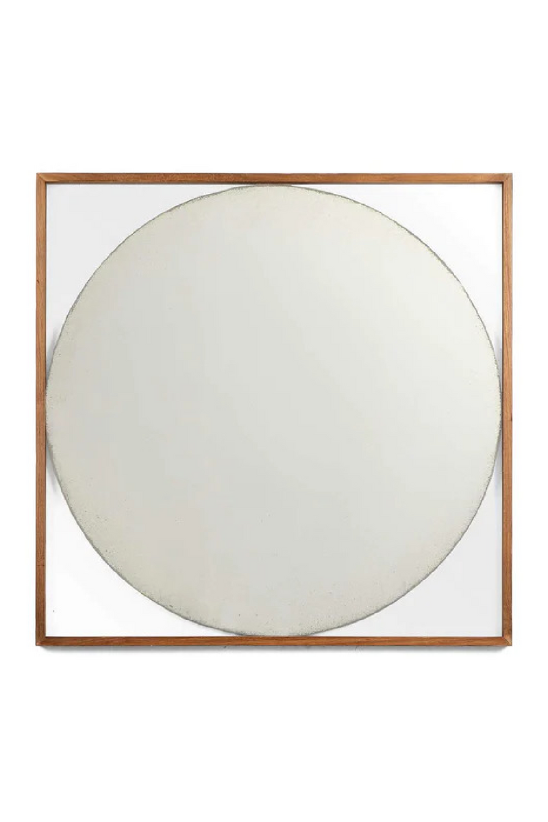 Wood Framed Antique Round Mirror | dBodhi Eline | Wood Furniture