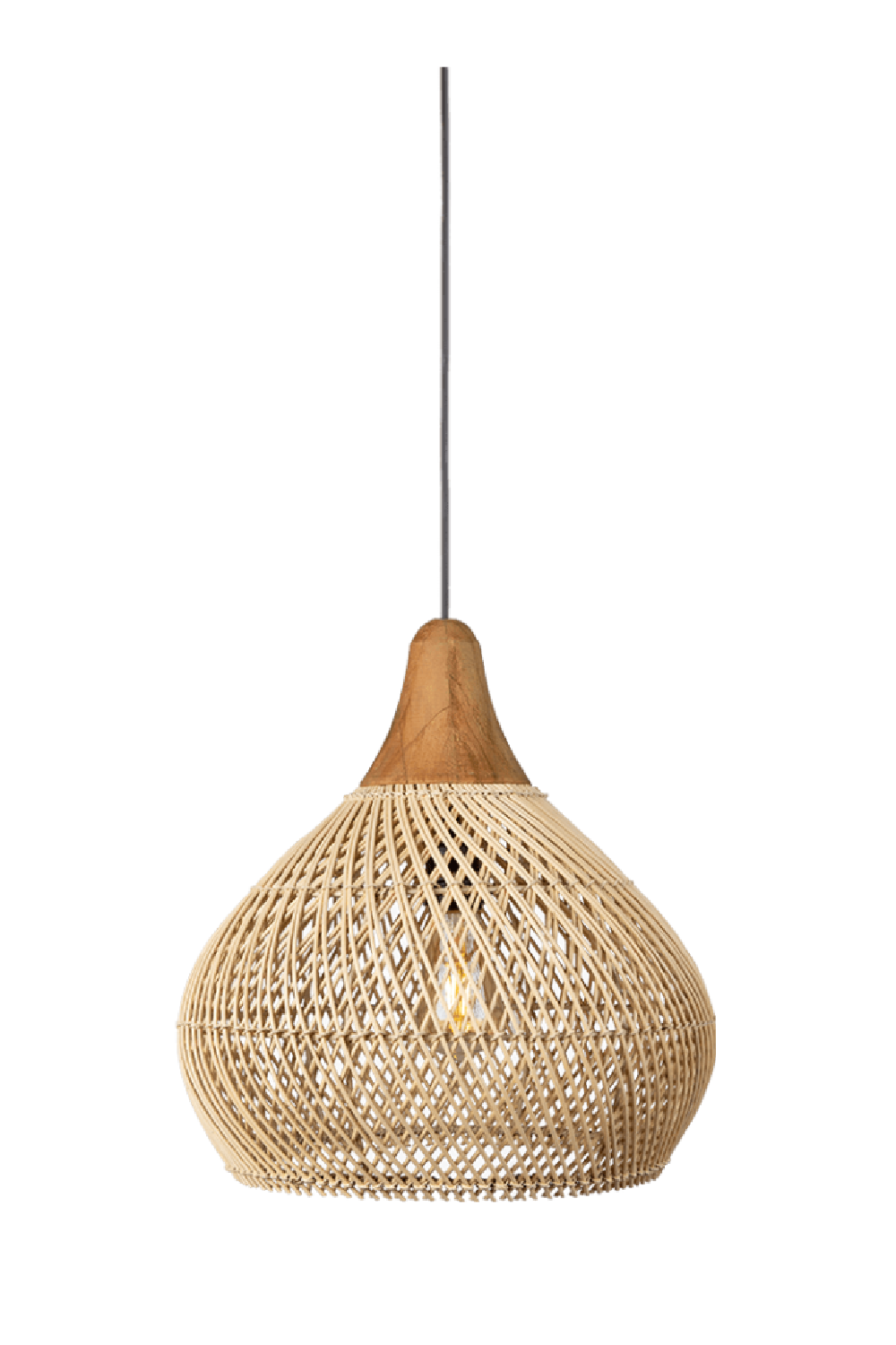 Modern Braided Rattan Hang Lamp | dBodhi Bell | Woodfurniture.com