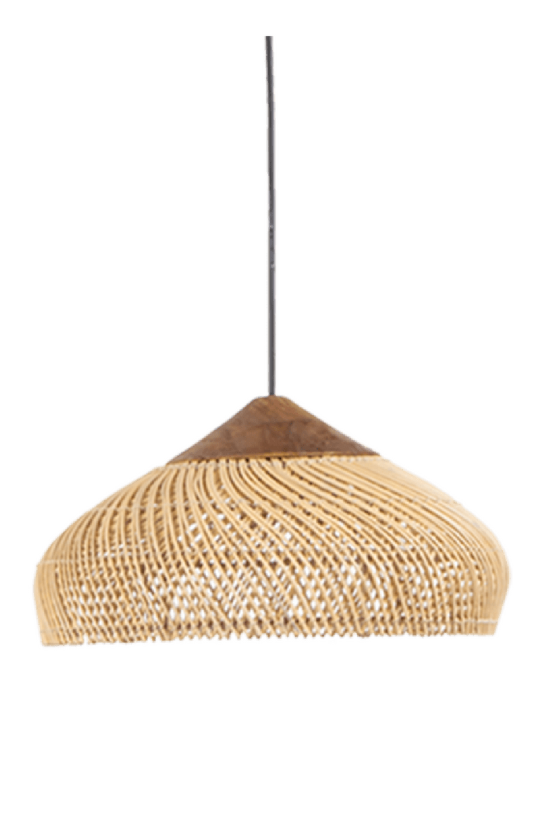Rustic Braided Rattan Hanging Lamp | dBodhi Banjo | Woodfurniture.com