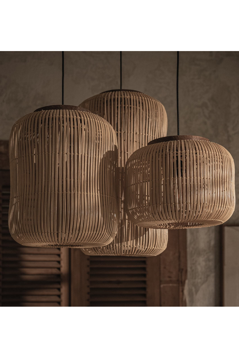 Natural Rattan Hanging Lamp | dBodhi Barrel | Woodfurniture.com
