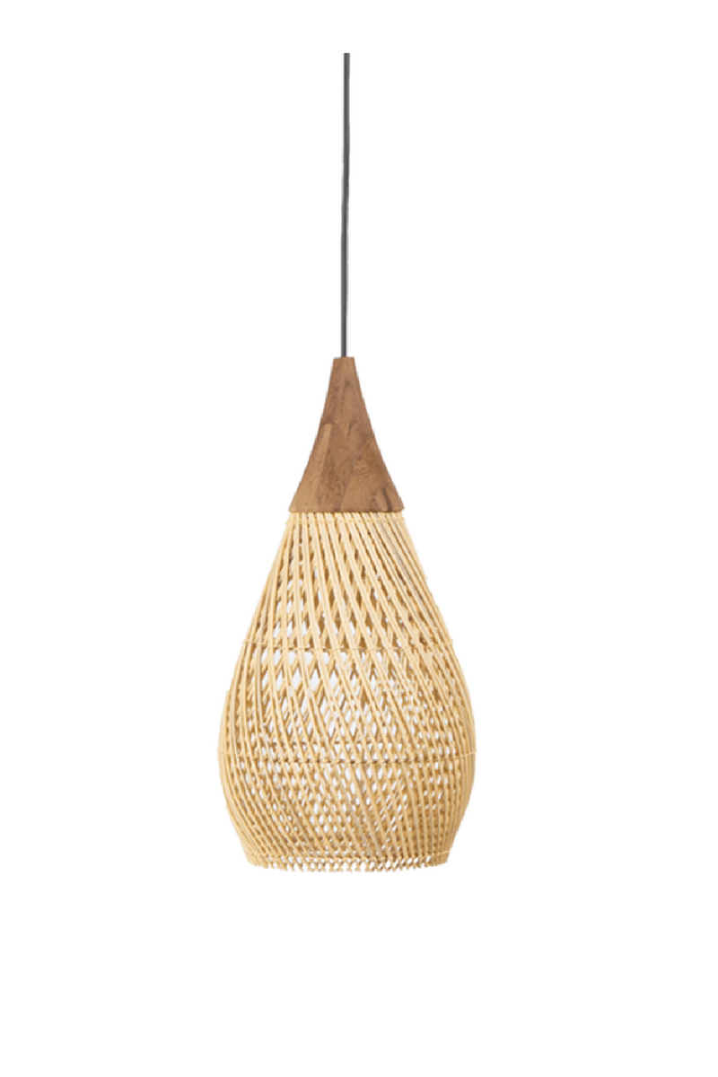 Rustic Natural Rattan Hanging Lamp | dBodhi Horn | Woodfurniture.com