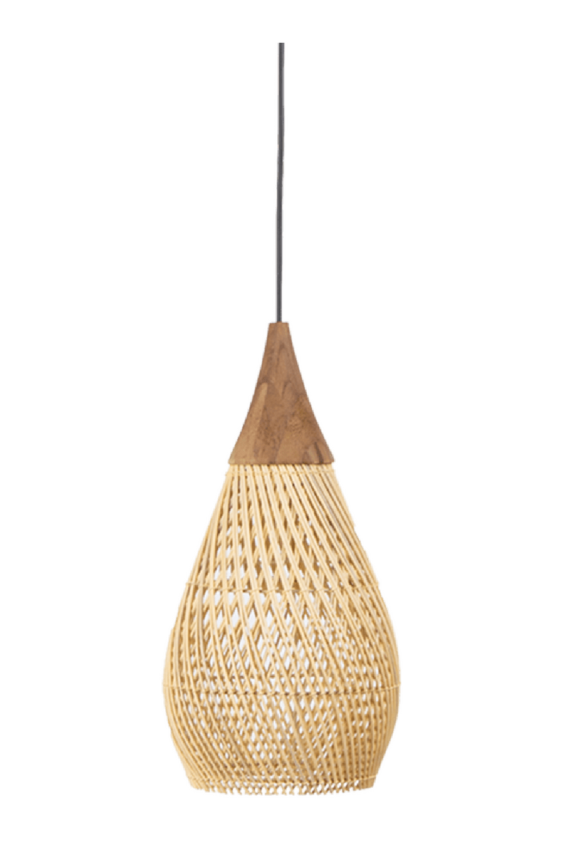 Rustic Natural Rattan Hang Lamp | dBodhi Horn | Woodfurniture.com
