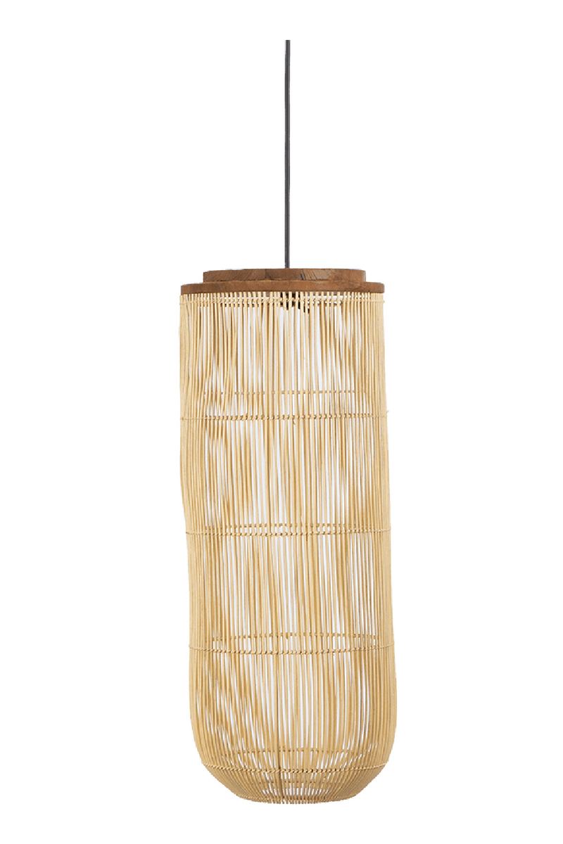 Natural Cylindrical Rattan Hanging Lamp | dBodhi Tub | Woodfurniture.com