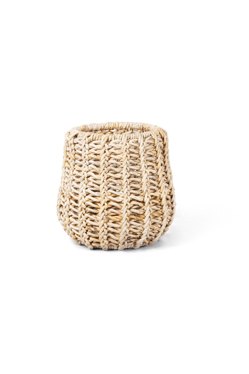 Modern Weaved Abaca Round Basket | dBodhi Batur | Woodfurniture.com