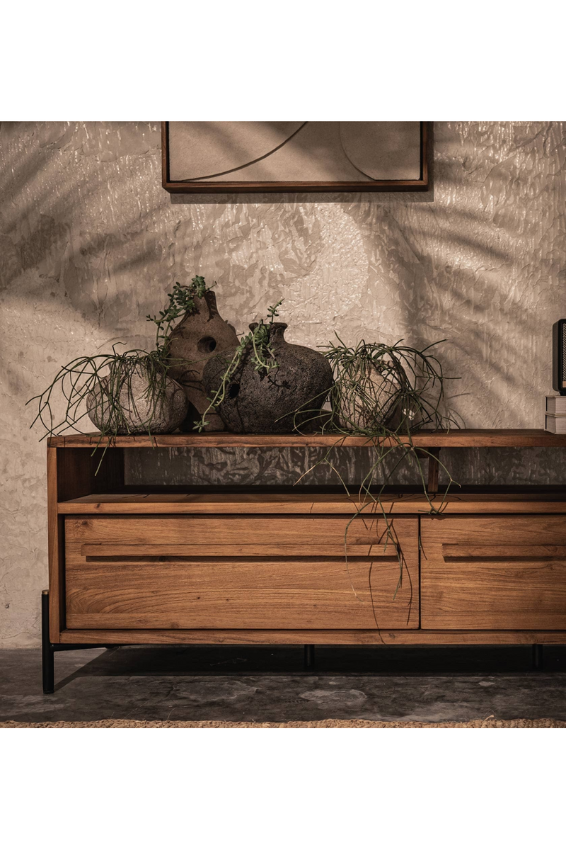 Farmhouse Style Sideboard With Open Rack | dBodhi Outline | Woodfurniture.com