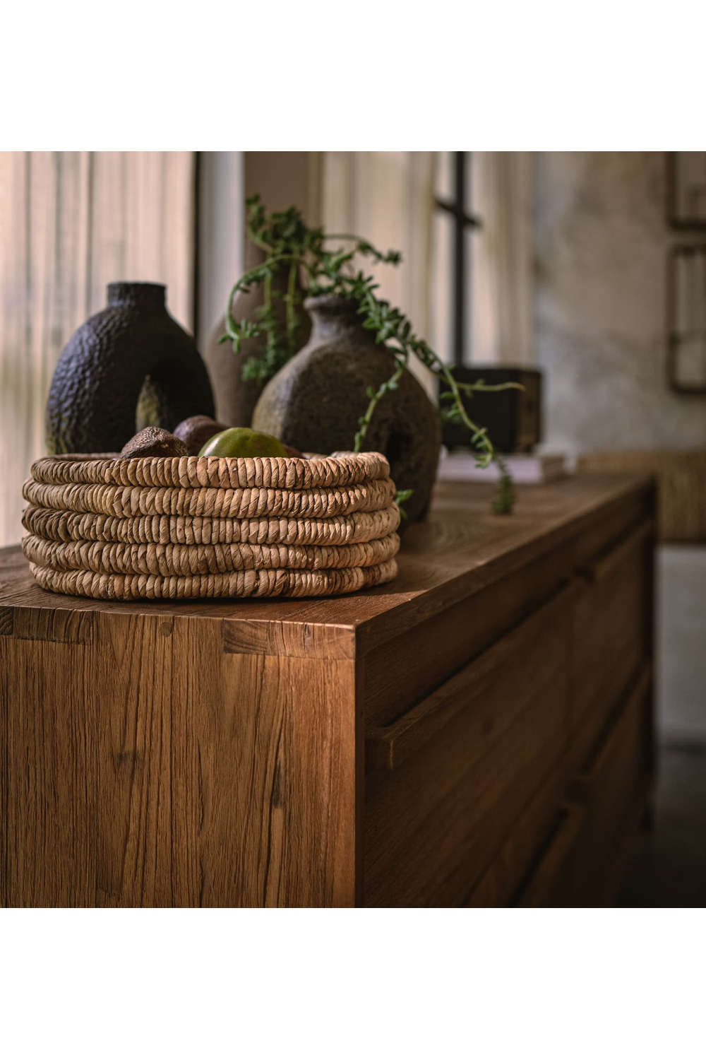 Natural Teak 4-Drawer Dresser | dBodhi Outline | Wood Furniture